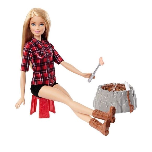Mattel Barbie Camping Fun Campfire Barbie 2016 NIB - Picture 10 of 13